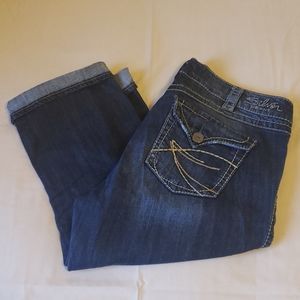 Silver Mckenzie Capri Jeans  size 14